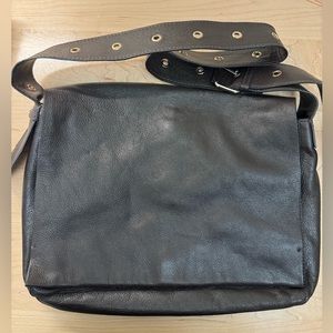 Zara real leather crossbody messenger bag. Worn twice.